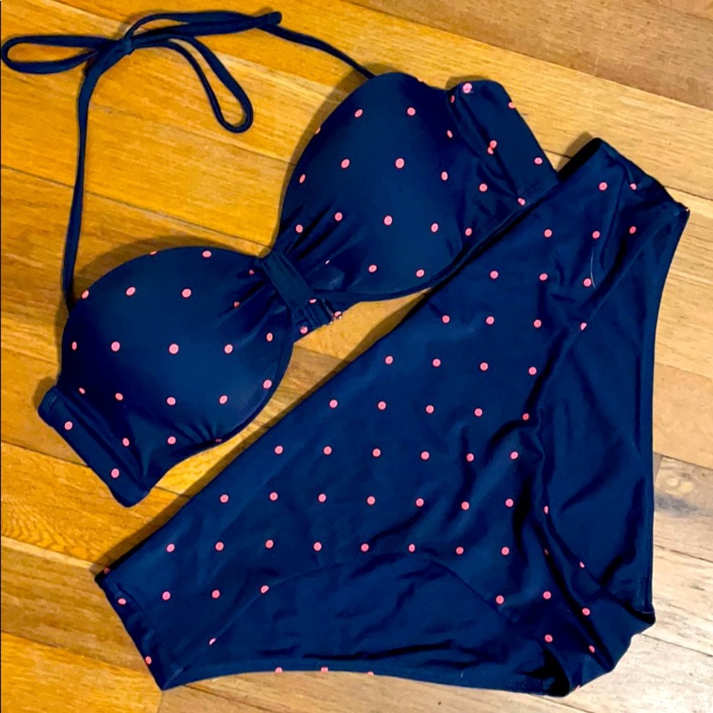 Gap Navy and Pink Bikini